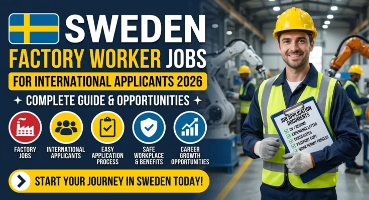 Sweden Factory Worker Jobs 2026 – Complete Guide for International Applicants